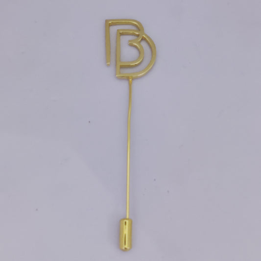 BD Double Initial Lapel Pin
