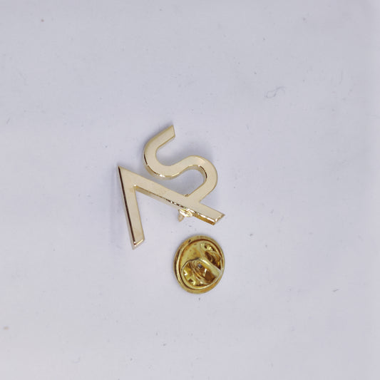 AS SV initial lapel Pin