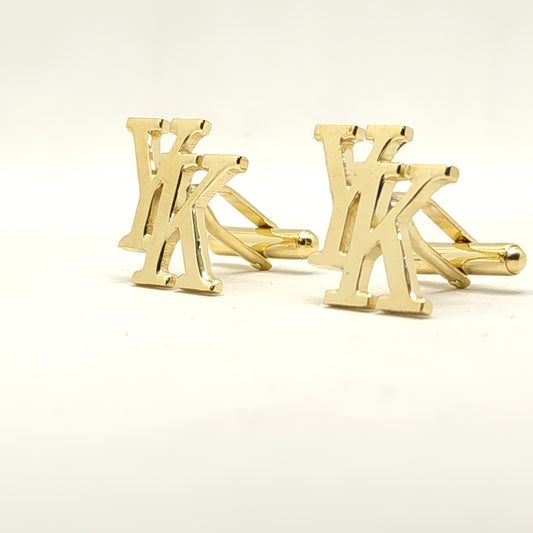 YK Double Initial Cufflinks