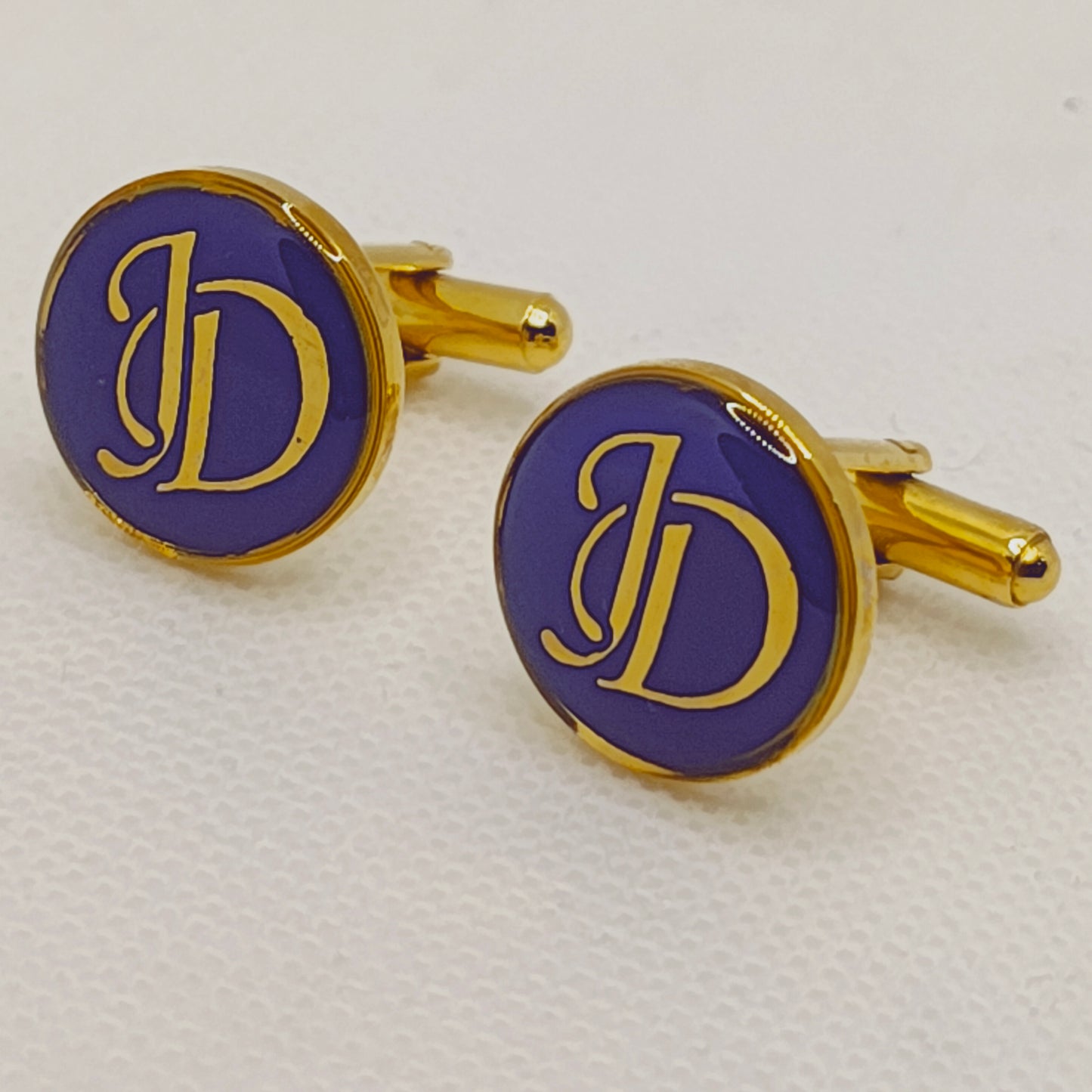 JD Initial Monogram Cufflinks