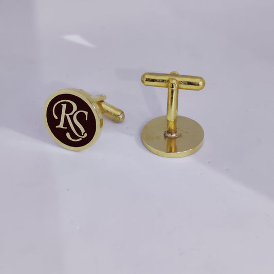 RS Initial Monogram Cufflinks
