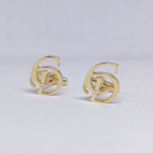 CD Double Initial Cufflinks