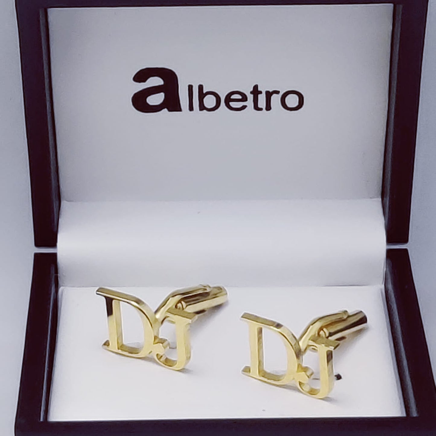 DJ Double Initial Cufflinks