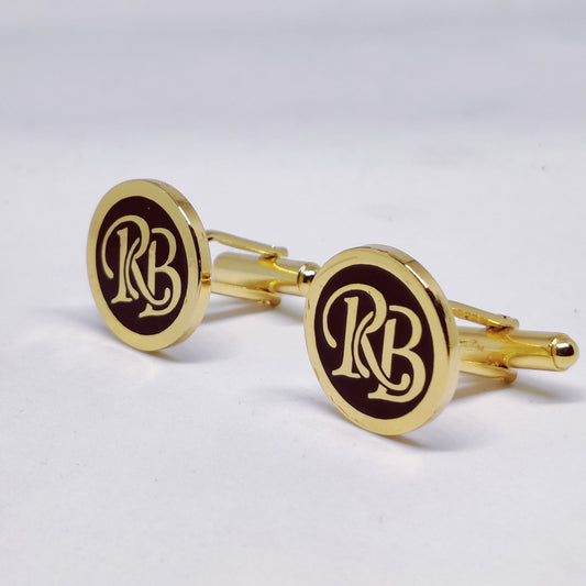 RB initial monogram cufflinks
