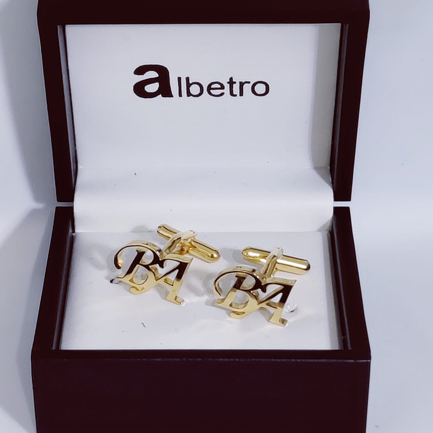 BA Double Initial Cufflinks