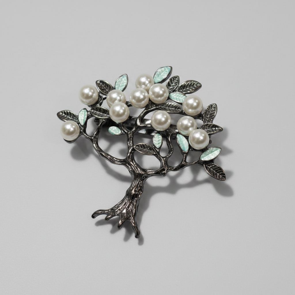 Pearl Tree Brooch