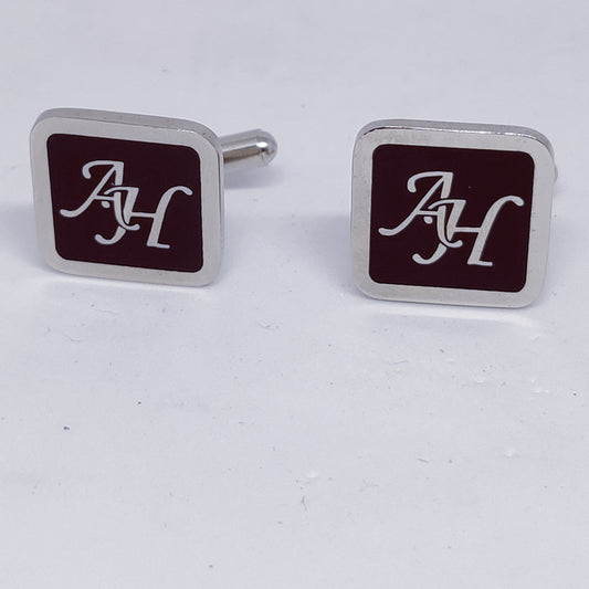 AH Initial Monogram Cufflinks