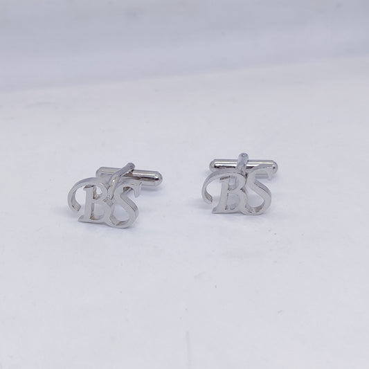 BS Double Initial Cufflinks
