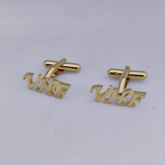 VHF Triple Initial Cufflinks