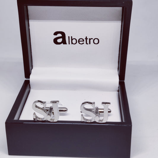 SJ Double Initial Cufflinks