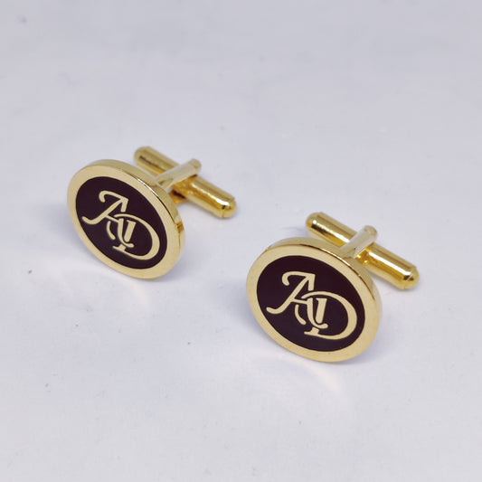 AD Initial Monogram Cufflinks