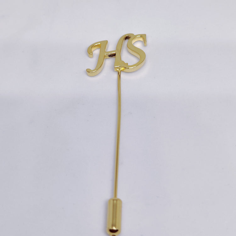 HS Double Initial Lapel Pin