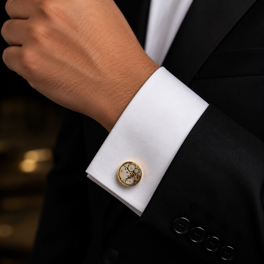 Watch Mechanism Cufflinks