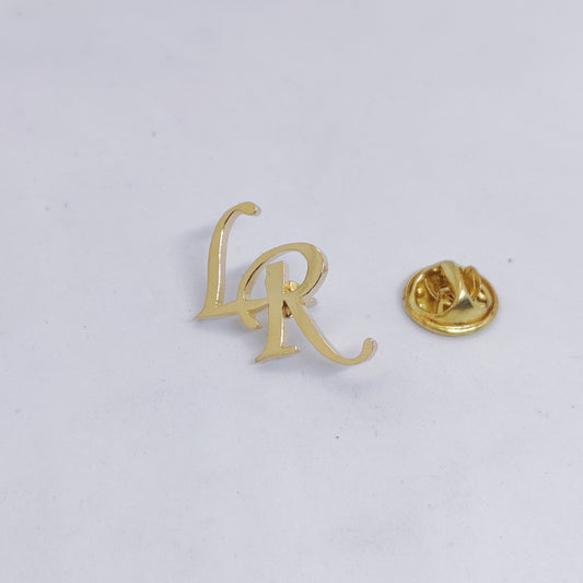 LR Initial Lapel Pin