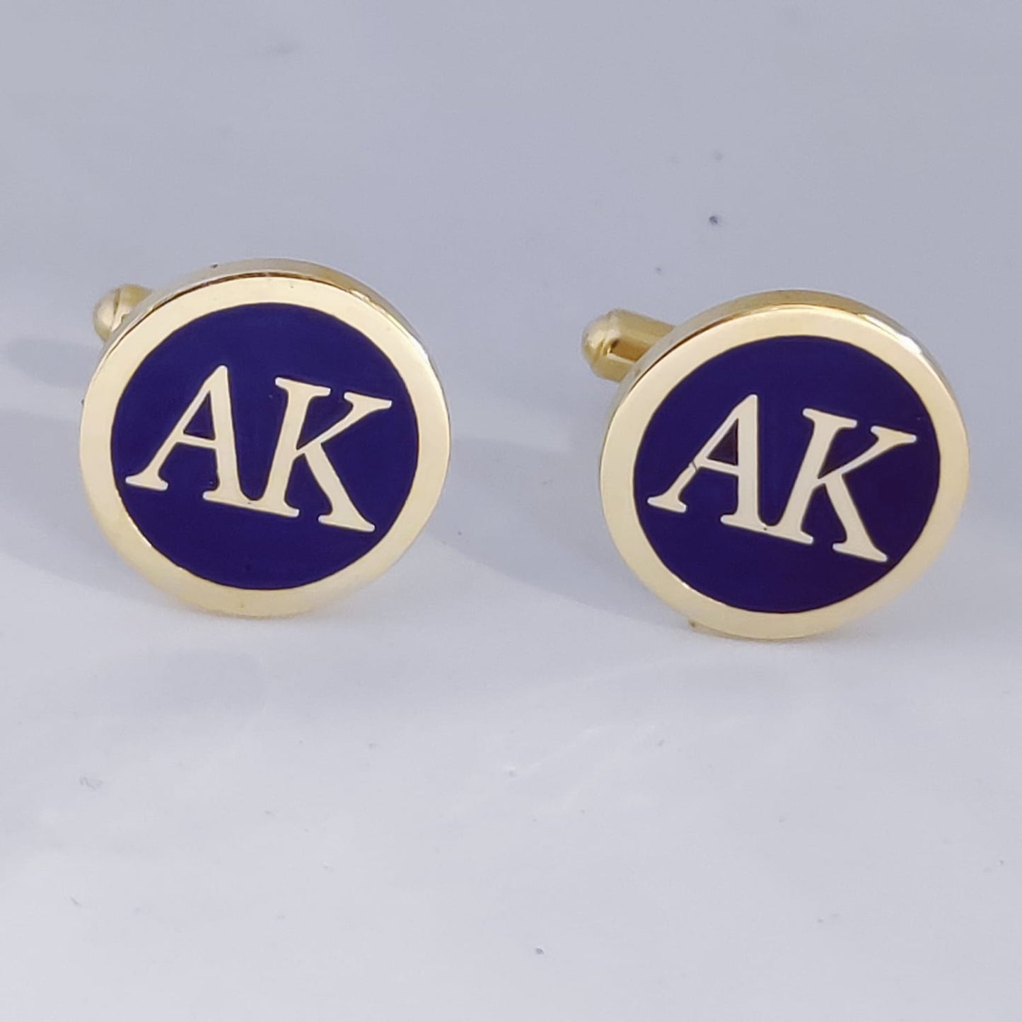 AK initial monogram cufflinks