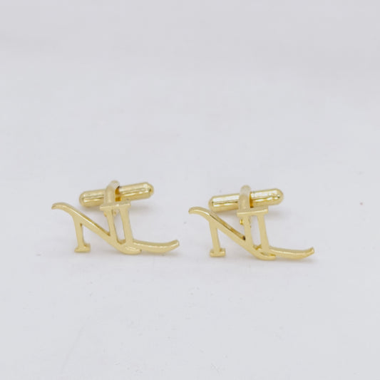 NL Double Initial Cufflinks