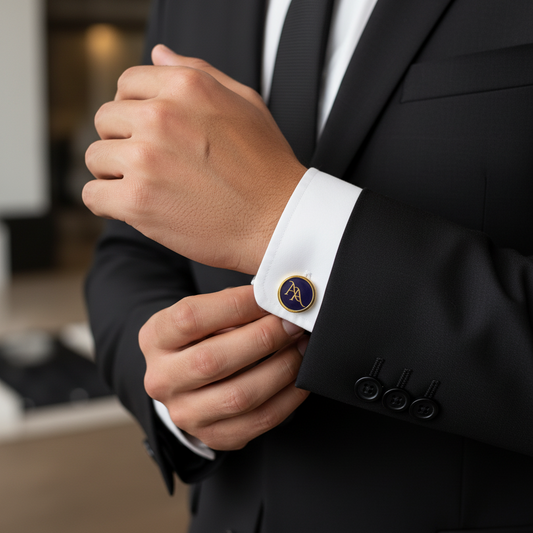 AA Initial Monogram Cufflinks