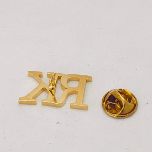 RK Double Initial Lapel Pin