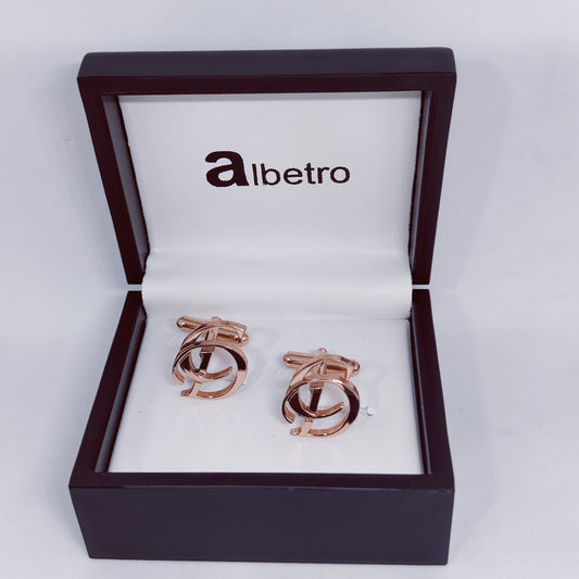 CD Double Initial Cufflinks