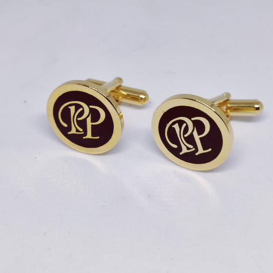 PP Initial Monogram Cufflinks