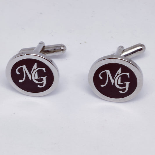 MG initial monogram cufflinks