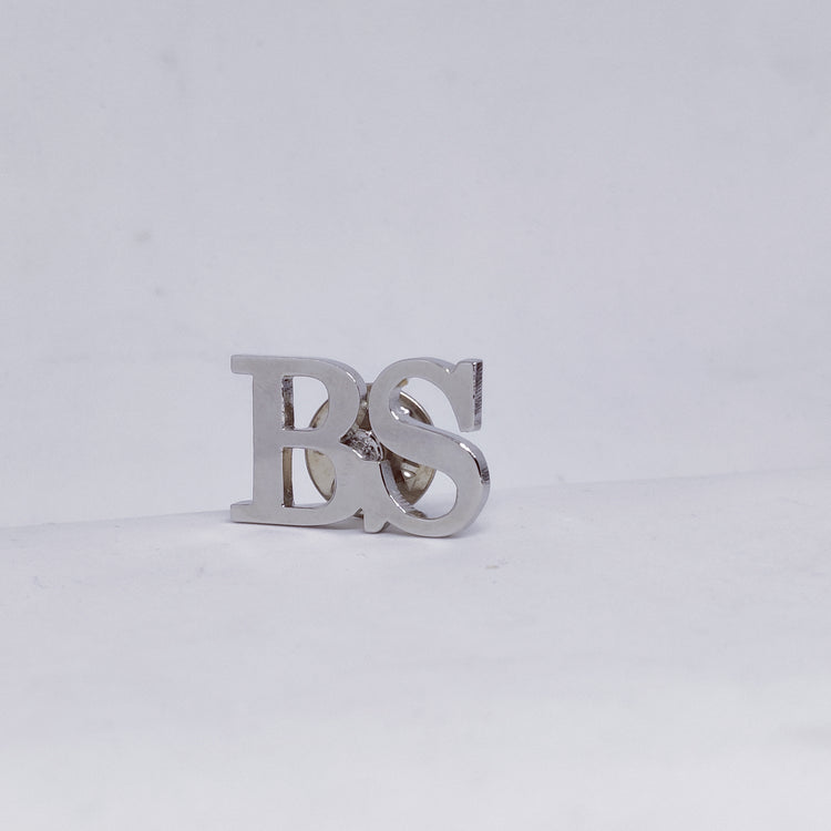BS Double Initial Lapel Pin