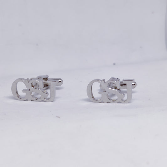 GSJ Triple initial cufflinks