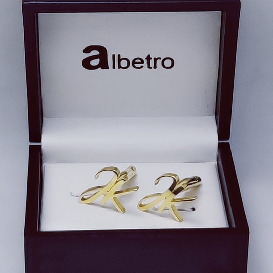 JK Double Initial Cufflinks