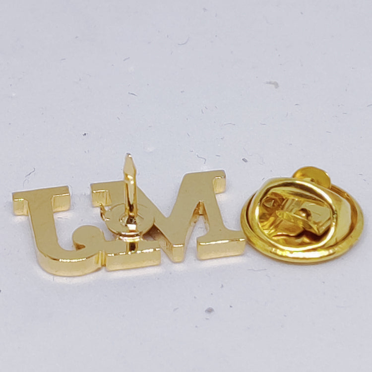 MJ Double Initial Lapel Pin