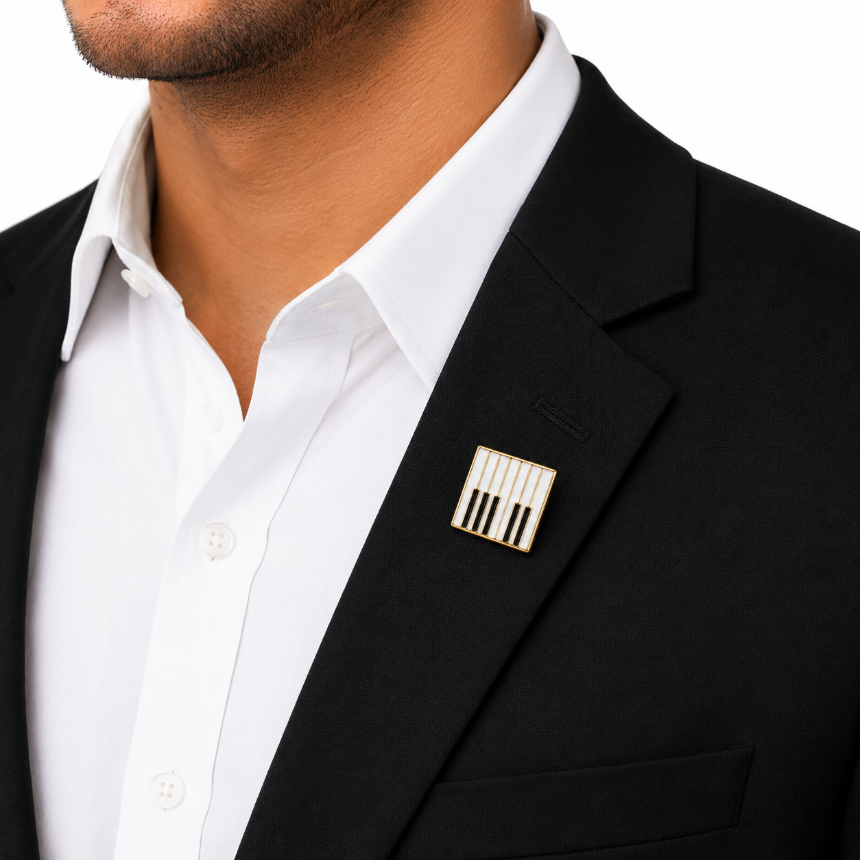 Piano Keys Lapel Pin