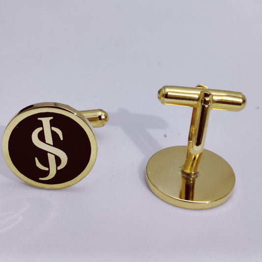 SJ JS Initial Monogram Cufflinks