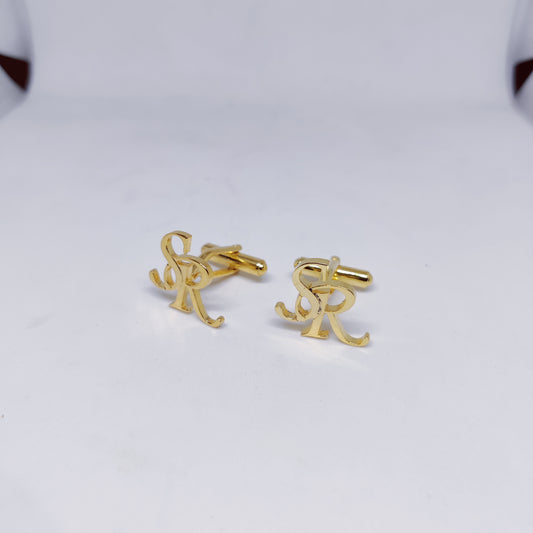 SR Double initial cufflinks