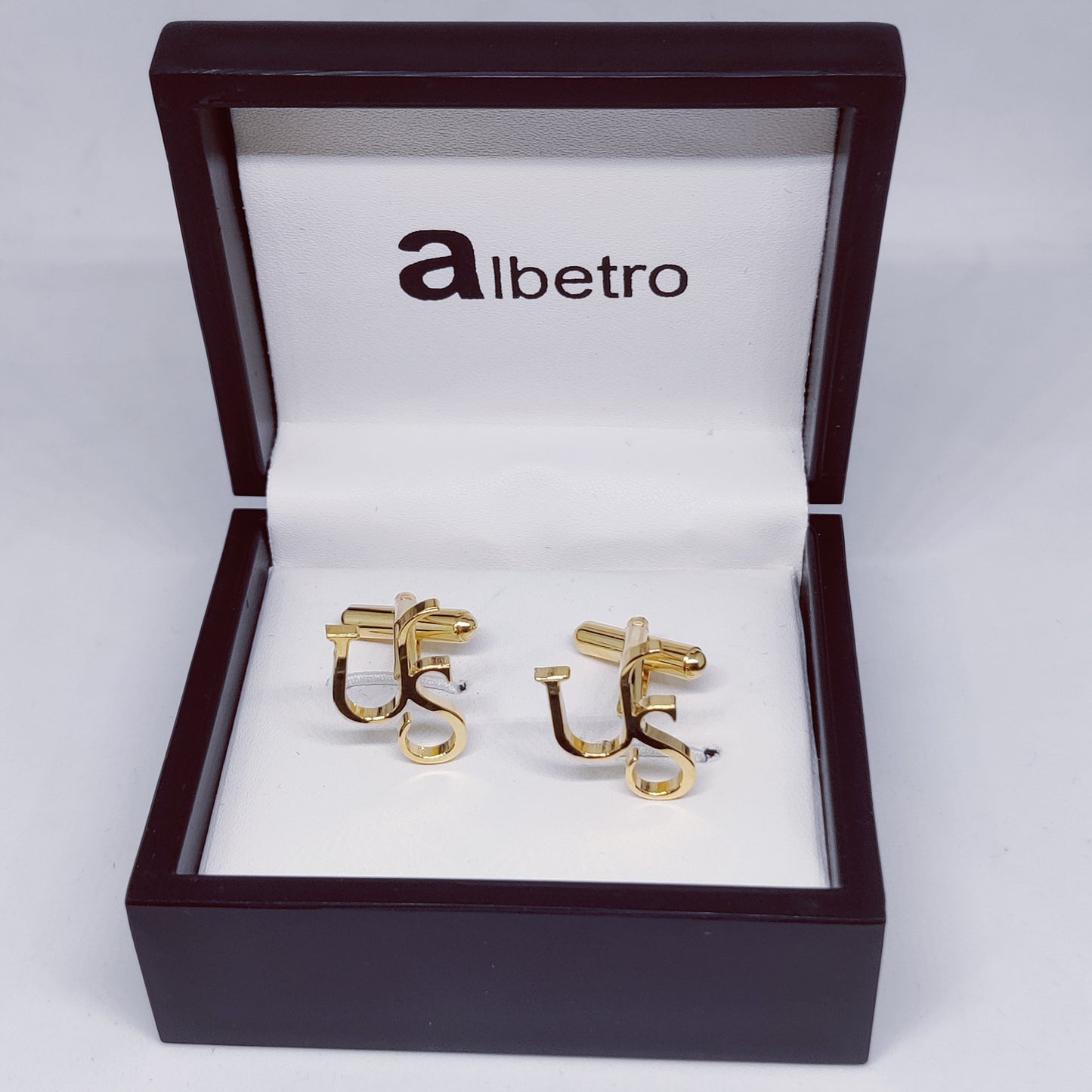US Double Initial Cufflinks