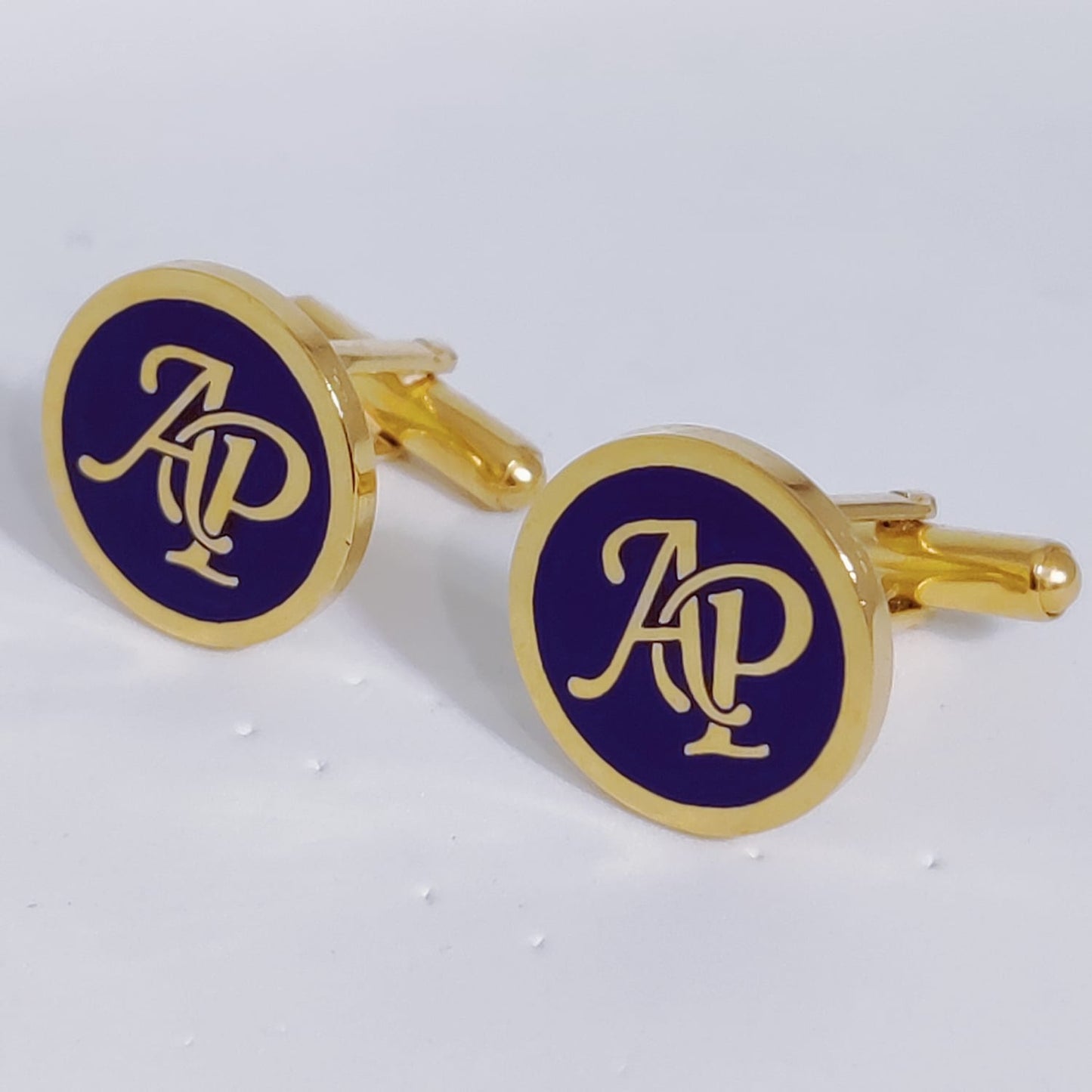 AP initial monogram cufflinks