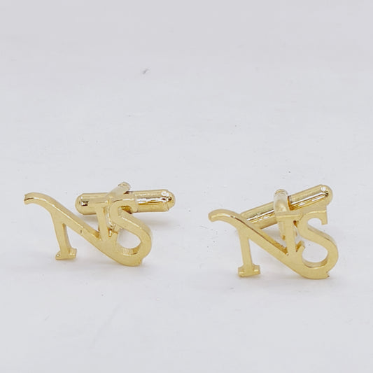 NS Double Initial Cufflinks