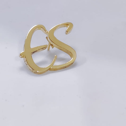ES Double Initial Lapel Pin