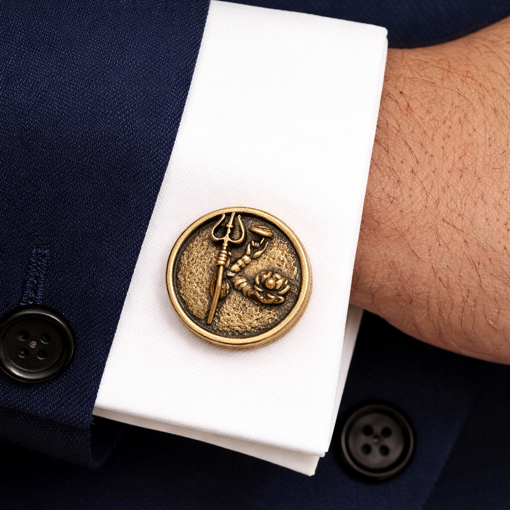 Harihar Antique Gold Cufflinks