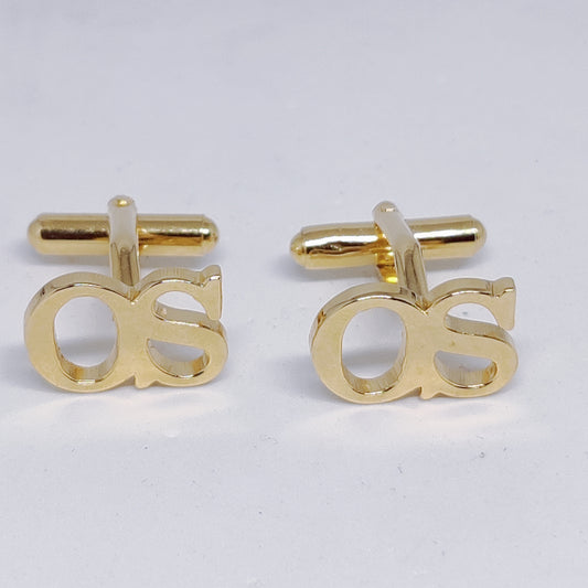 OS Double Initial Cufflinks