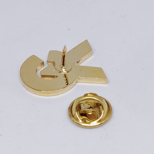 VC Double Initial lapel pin