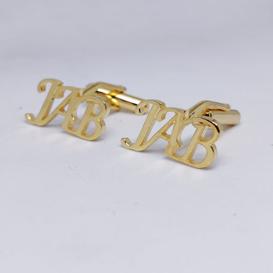 JAB Triple Initial Cufflinks
