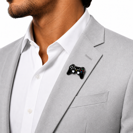 Retro Gamer Controller Lapel Pin