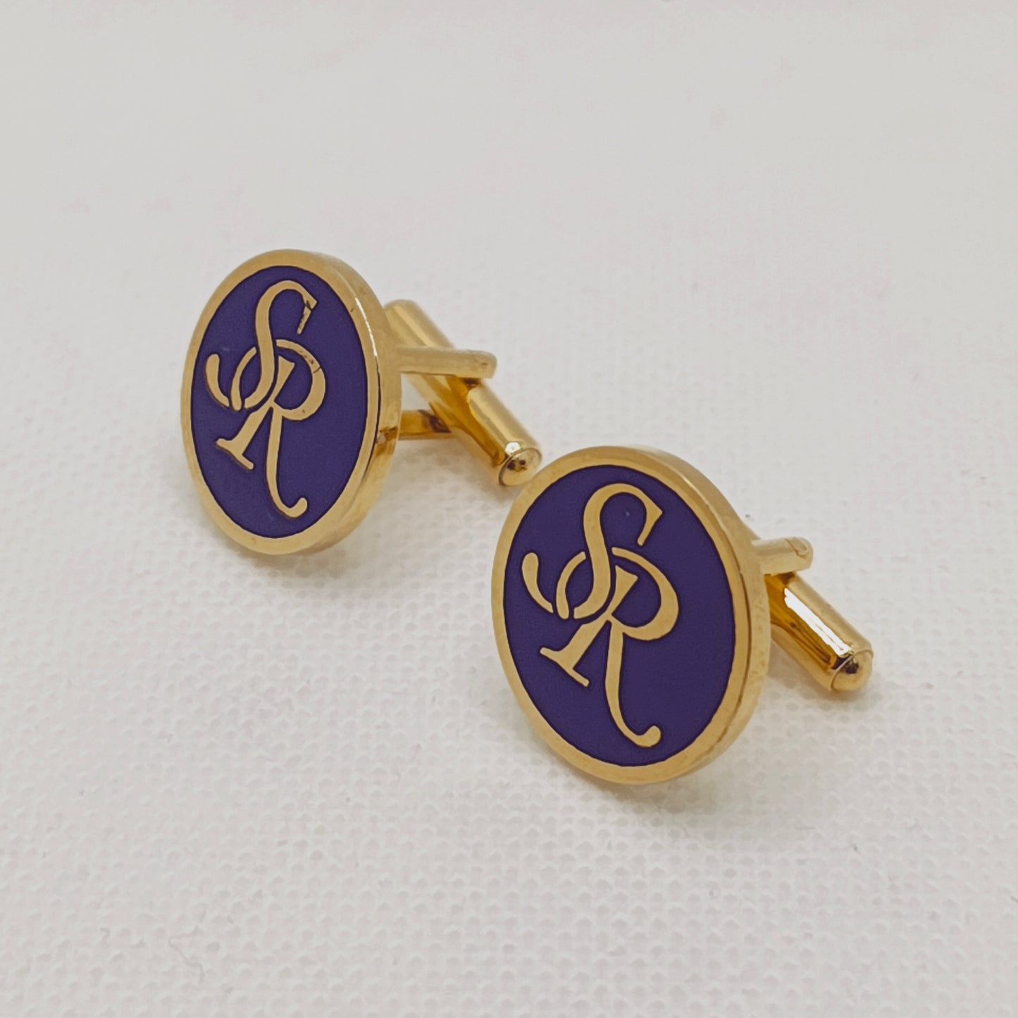 SR initial monogram cufflinks