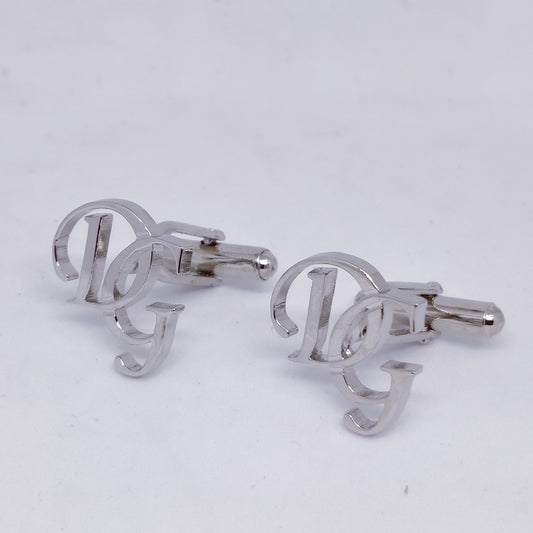 DG Double Initial Cufflinks