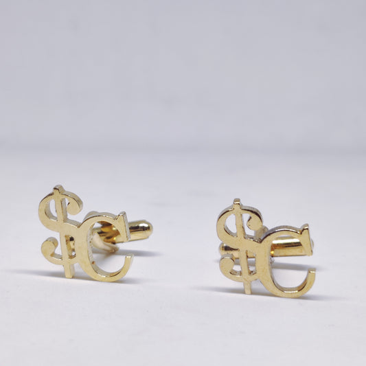 SC Double Initial Cufflinks