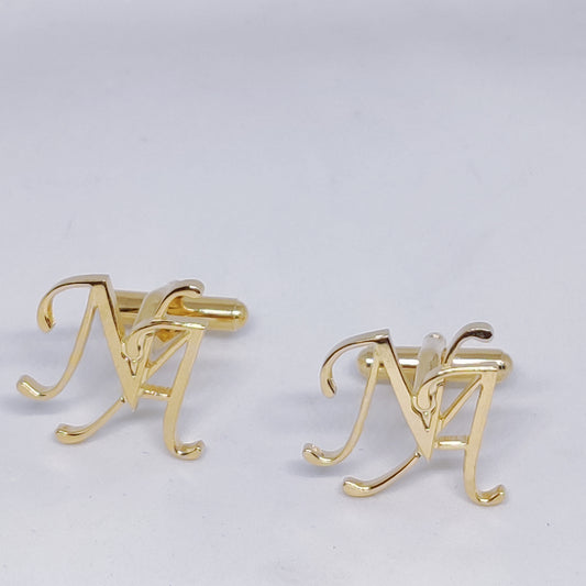 NA Double Initial Cufflinks
