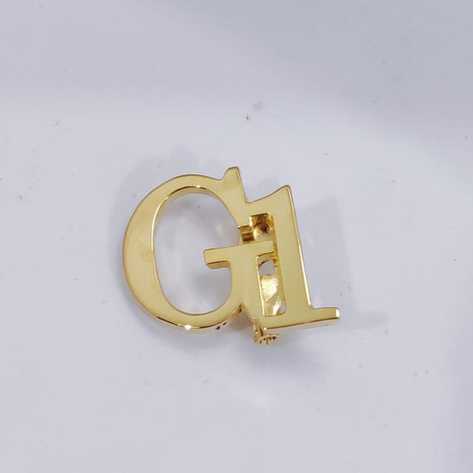 G1 Double Initial Lapel Pin