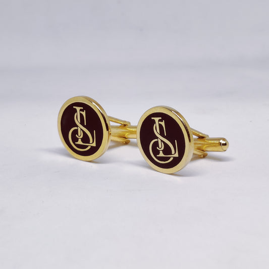 LS initial monogram cufflinks