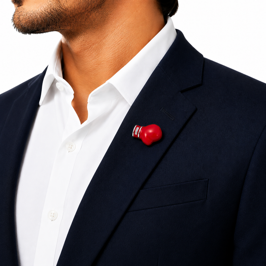 Champion Boxing Glove Lapel Pin