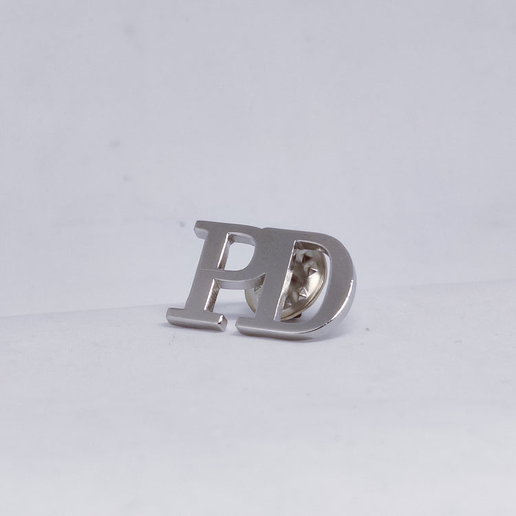 PD Double Initial Lapel Pin