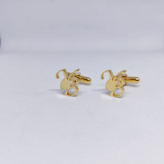 YB Double Initial Cufflinks